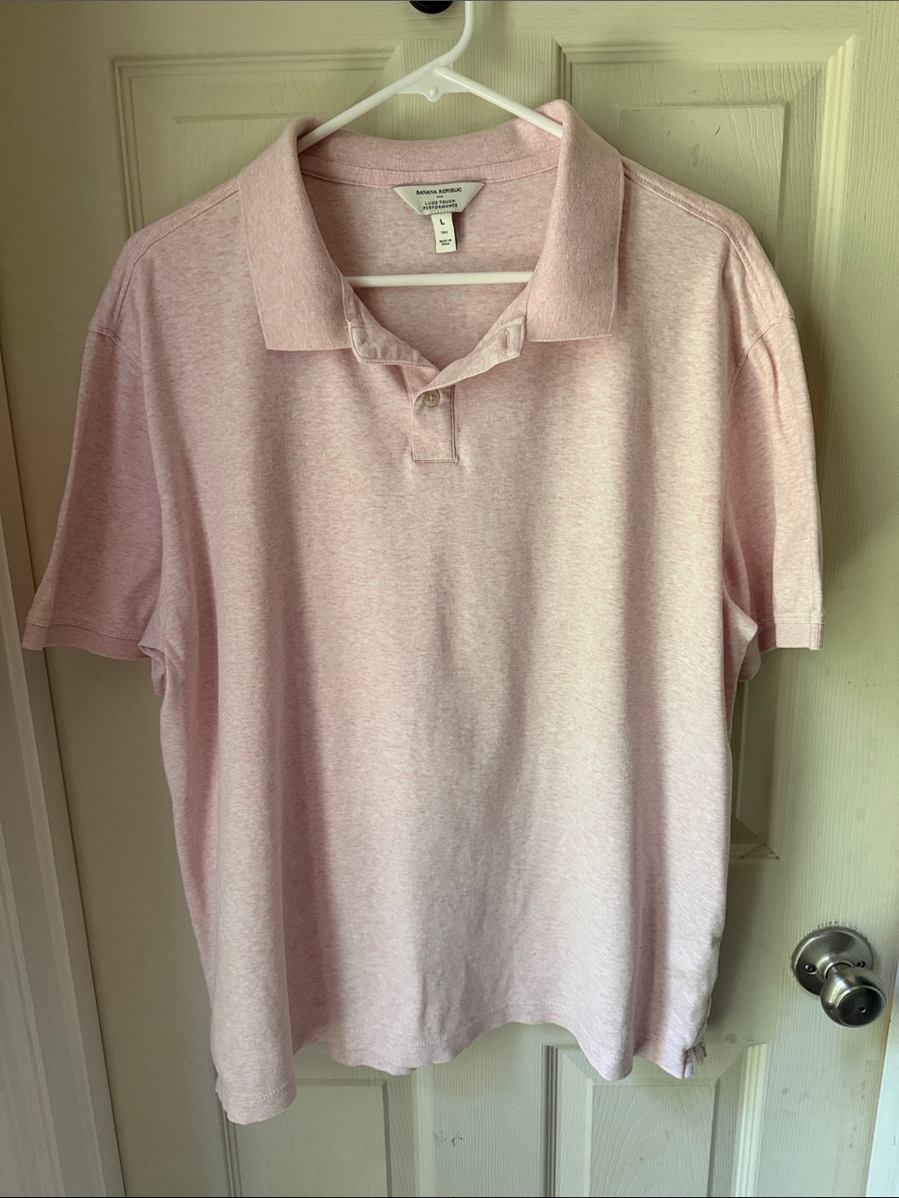 Banana Republic Light Pink Men's Polo Shirt